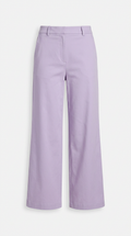 Lilac Mist wide-leg trousers