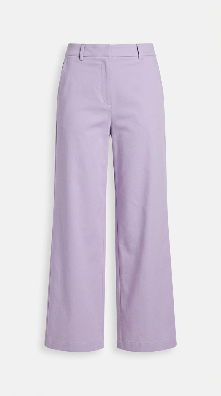 Lilac Mist wide-leg trousers